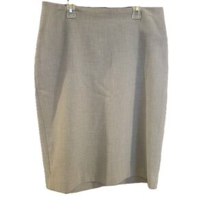 Talbots Gray Skirt Size 10 Pencil‎ Business Workwear Feminine Corporate Classic